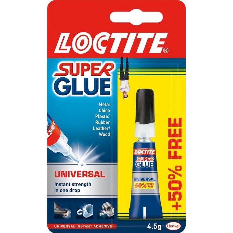 Loctite Super Glue 3g Tube plus 50% Free [1869222]